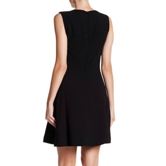 Vince V-Neck Sleeveless Dress Navy Blue A-Line Mini Pockets Size 0 XS - Picture 10 of 10